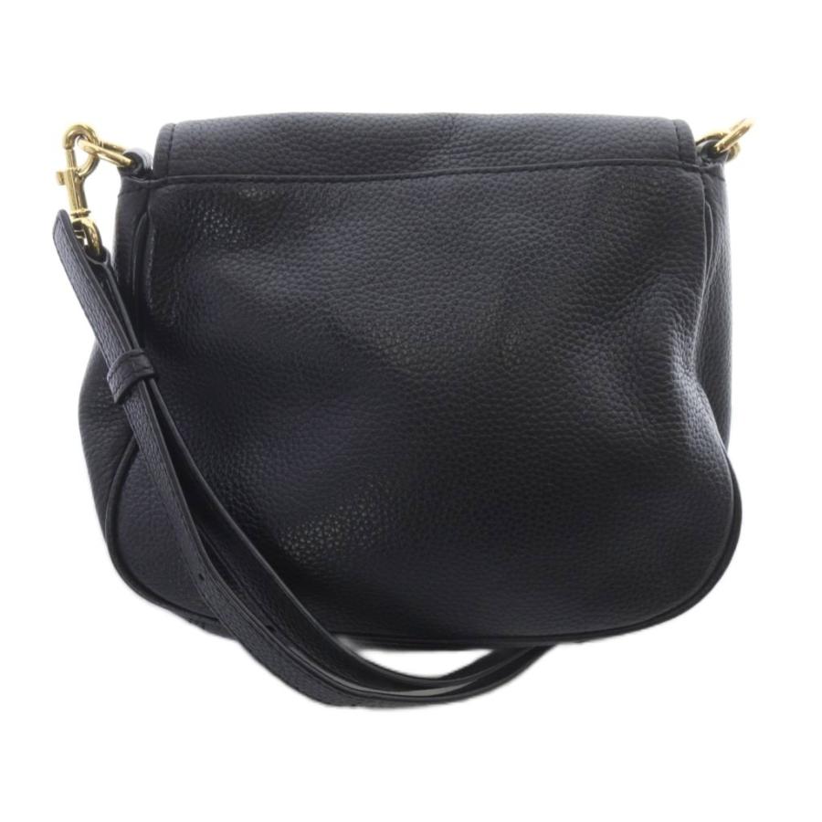 マークジェイコブス MARC JACOBS レザーショルダーバッグ ロゴ 黒