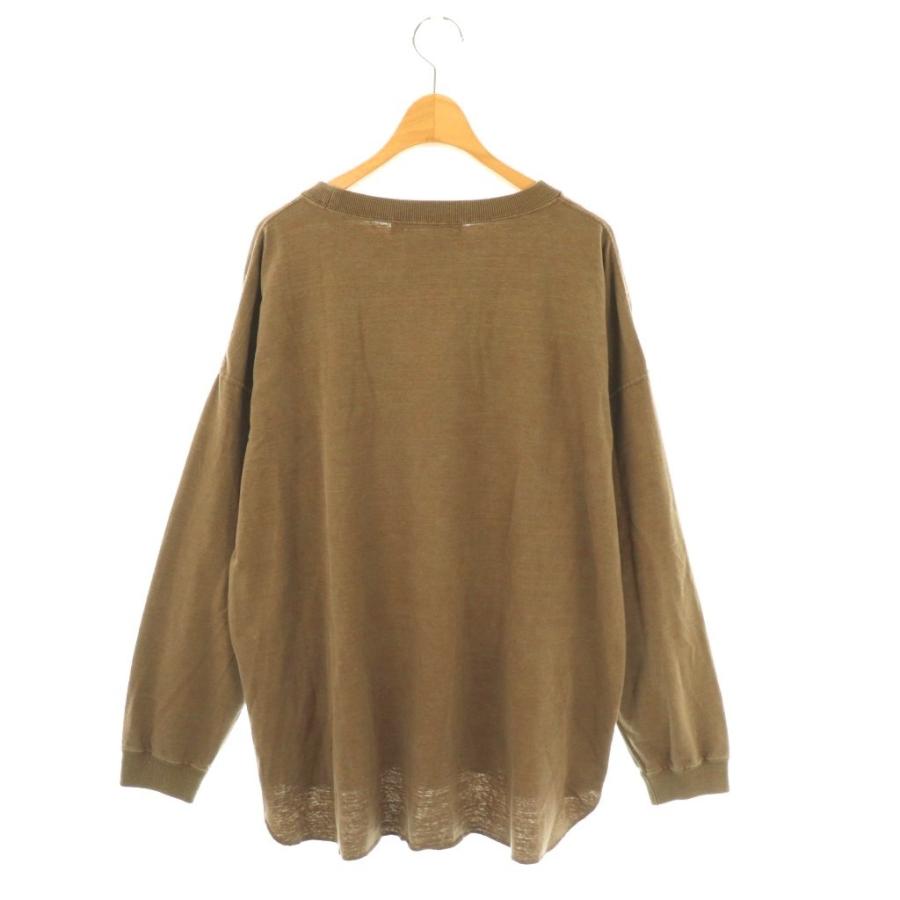 【中古】レミレリーフ REMI RELIEF LONG SLEEVE TEE Tシャツ カットソー 長袖 F ブラウン /HK ■OS レディース レミレリーフ REMI RELIEF LONG SLEEVE TEE Tシャツ カットソー 長袖 F