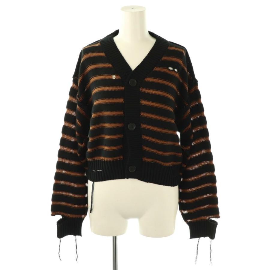 未使用品 マルタンマルジェラ 6 MM6 S52HP0025 ボーダー柄ニット