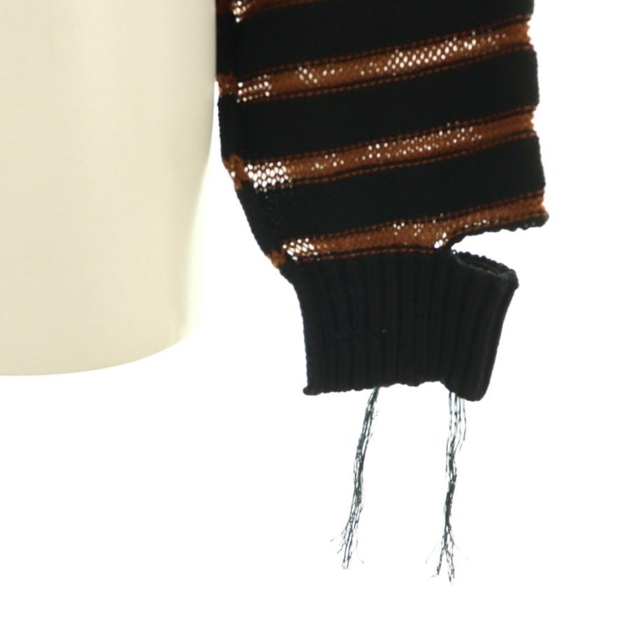 未使用品 マルタンマルジェラ 6 MM6 S52HP0025 ボーダー柄ニット