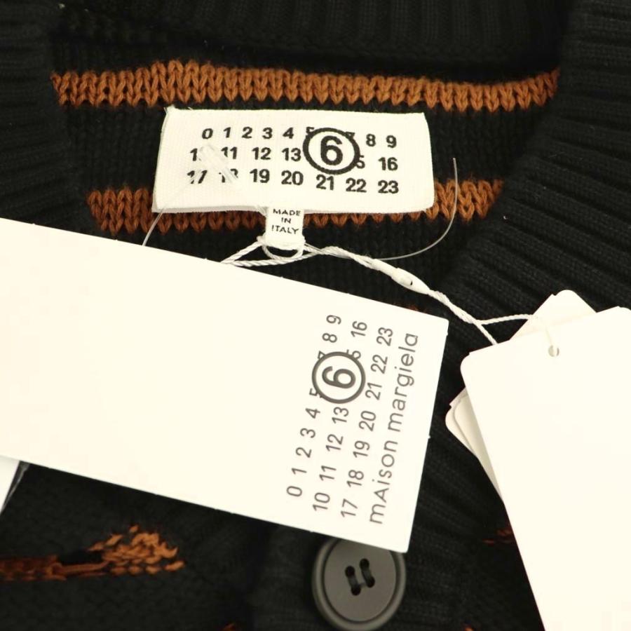 未使用品 マルタンマルジェラ 6 MM6 S52HP0025 ボーダー柄ニット