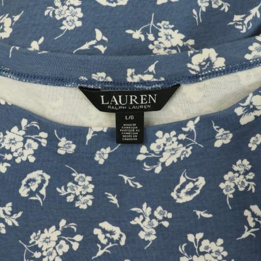 ローレンラルフローレン LAUREN RALPH 花柄 半袖 カットソーワンピース