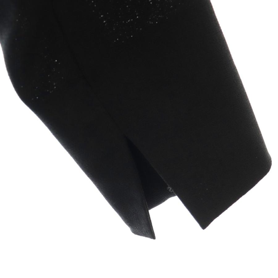 【中古】スピック&スパン Spick&Span 25SS ドライクロスハーフスリーブジャケット ノーカラー 38 ブラック /HK ■OS スピック&スパン Spick&Span 25SS ドライクロスハーフスリーブ