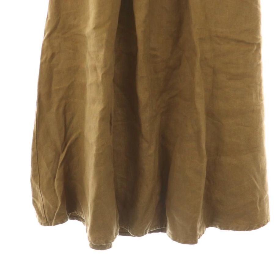 リゼッタ Lisette リネンスカート フレアスカート ブラウン ブラック