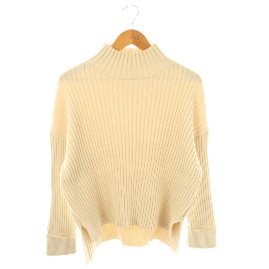 【中古】ロンハーマン 25AW エアーコットン リブタートルネック プルオーバー ニット セーター S アイボリー ロンハーマン Ron Herman 25AW エアーコットン リブタートルネック