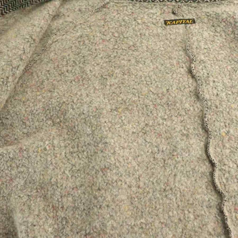 キャピタル kapital エルボーパッチ ニットジャケット ドルマン 1