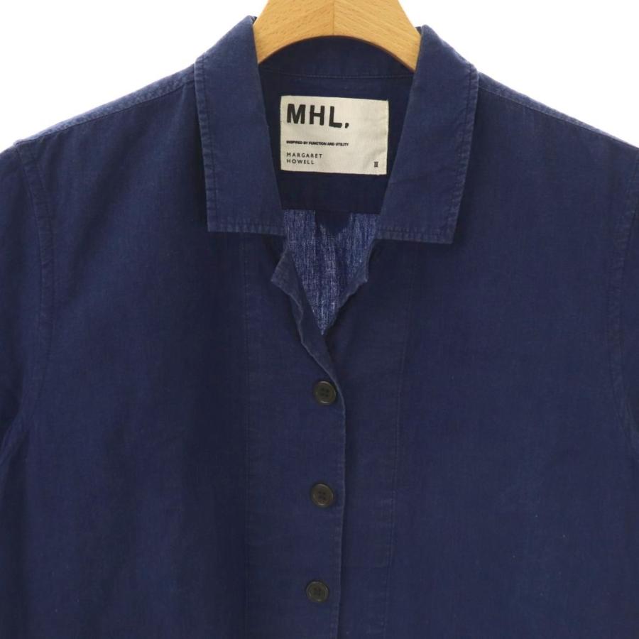 MARGARET HOWELL（マーガレットハウエル） MHL. 半袖 コットンシャツ 2 