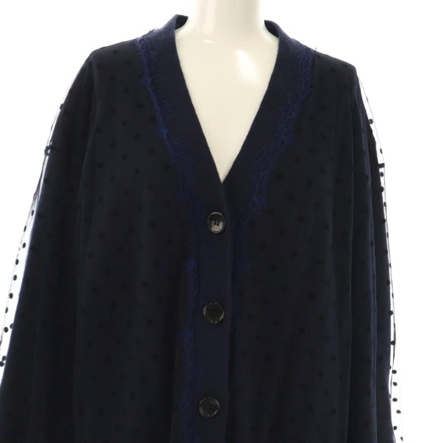 ミュベール muveil 24AW チュールニットガウン カーディガン 長袖