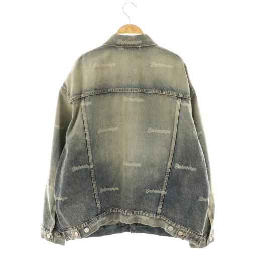 BALENCIAGA（バレンシアガ） ロゴプリント デニムジャケット Gジャン