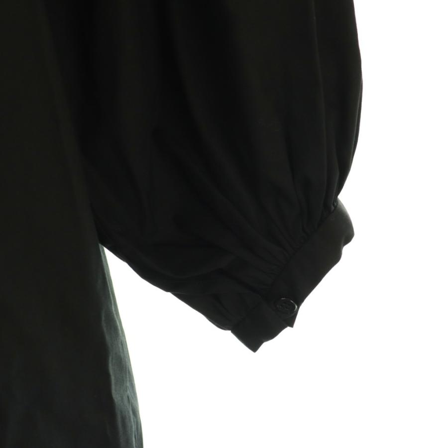 24SS MM6 マルジェラ ネックギャザーワンピース コットンギャバジン 38 メゾンマルジェラ Maison Margiela MM6 24SS コットン ポプリン