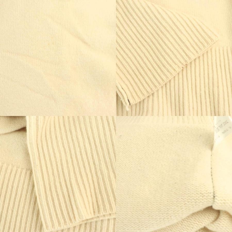 【中古】シーニュ Cygne ウール カシミヤ混 タートルネック ニット セーター アイボリー /DF ■OS レディース シーニュ Cygne ウール カシミヤ混 タートルネック ニット セーター