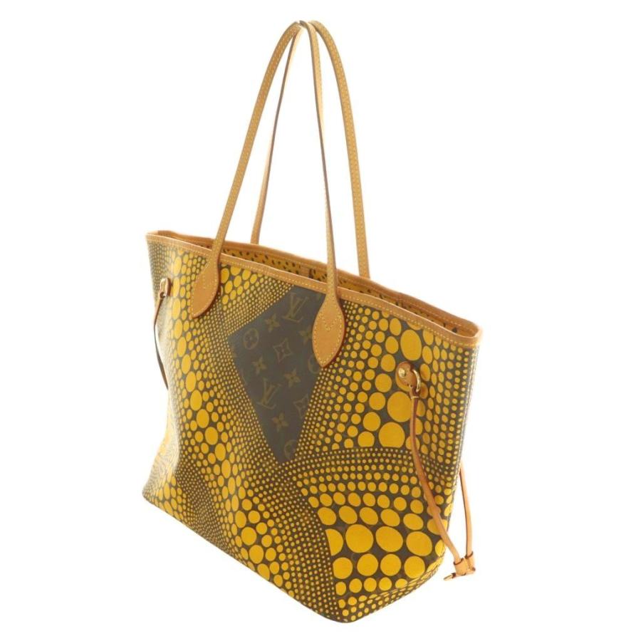 【中古】ルイヴィトン ヤヨイ・クサマ モノグラム・ウェーブ ネヴァーフル MM ジョーヌ トートバッグ 黄色 イエロー LOUIS VUITTON（ルイ・ヴィトン） LOUIS VUITTON Yayoi Kusama ヤヨイ