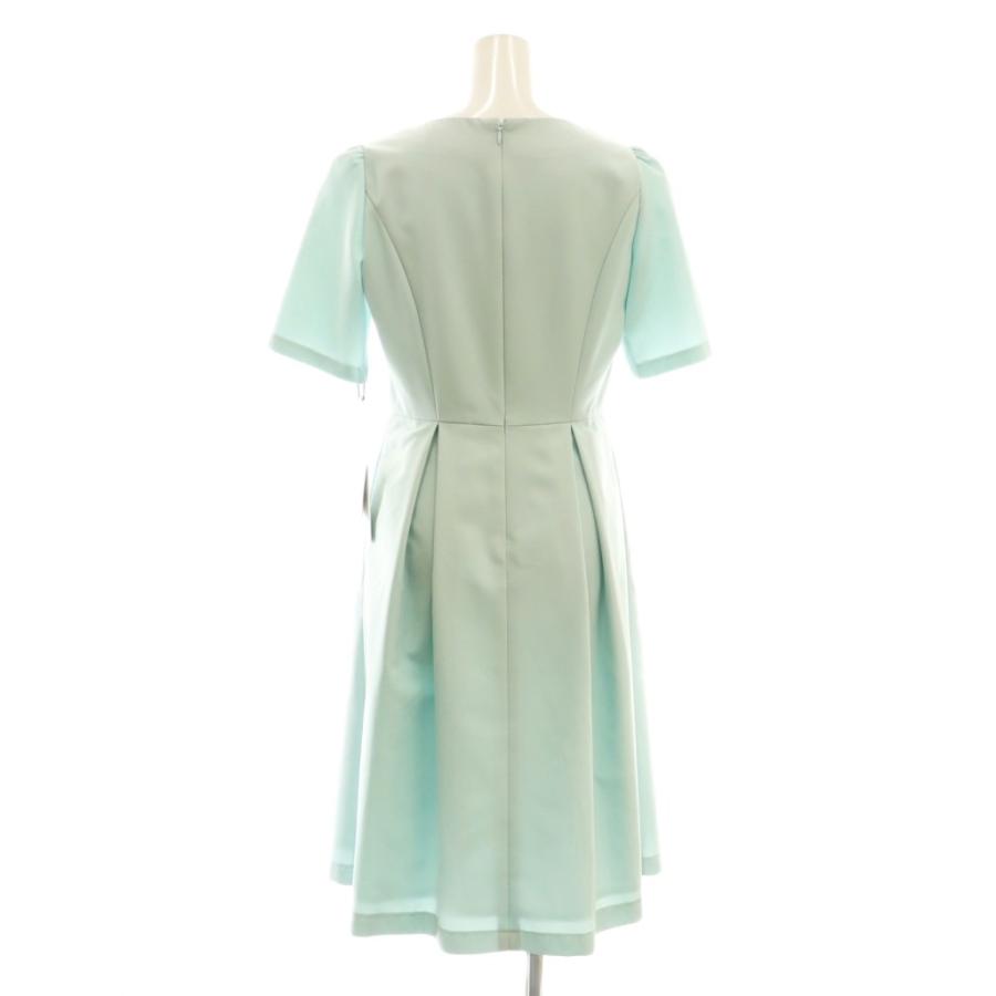 未使用品 エムズグレイシー M'S GRACY ウエストリボンタフタワンピース