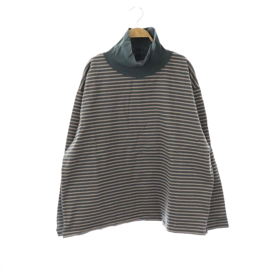 マーカ marka LOOSE NECK TEE L/S ボーダー カットソー Tシャツ 長袖 2 