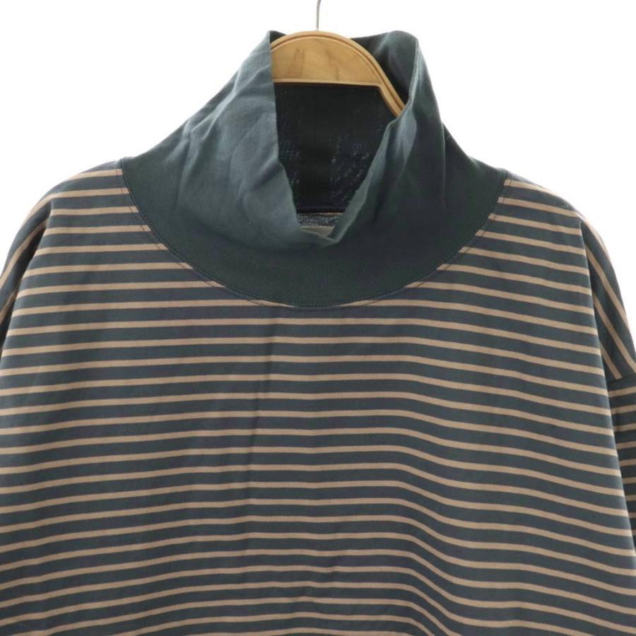 マーカ marka LOOSE NECK TEE L/S ボーダー カットソー Tシャツ 長袖 2 