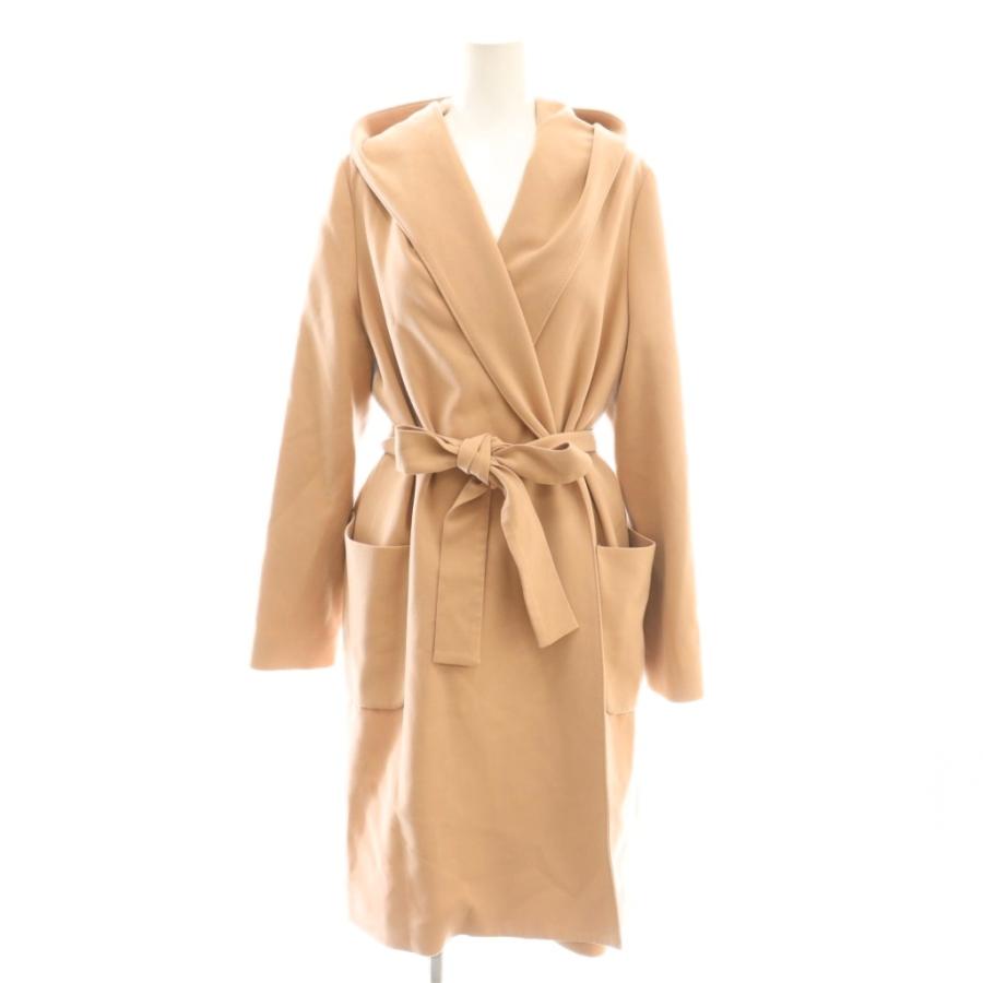 アナイ ANAYI ダブルクロスフードコート スプリングコート 36 サーモン