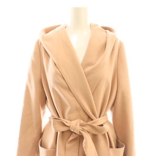 ANAYI スプリングコート アナイ ANAYI ダブルクロスフードコート スプリングコート 36 サーモン