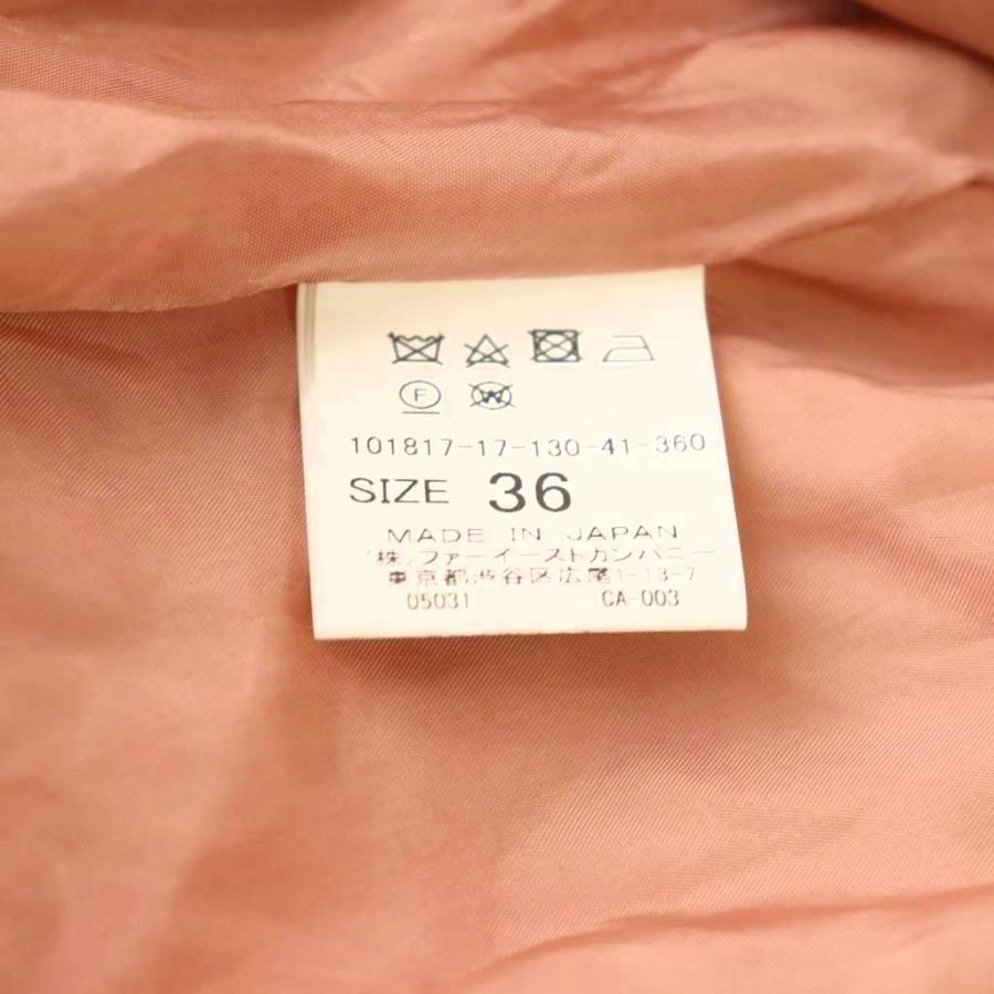 ANAYI スプリングコート アナイ ANAYI ダブルクロスフードコート スプリングコート 36 サーモン