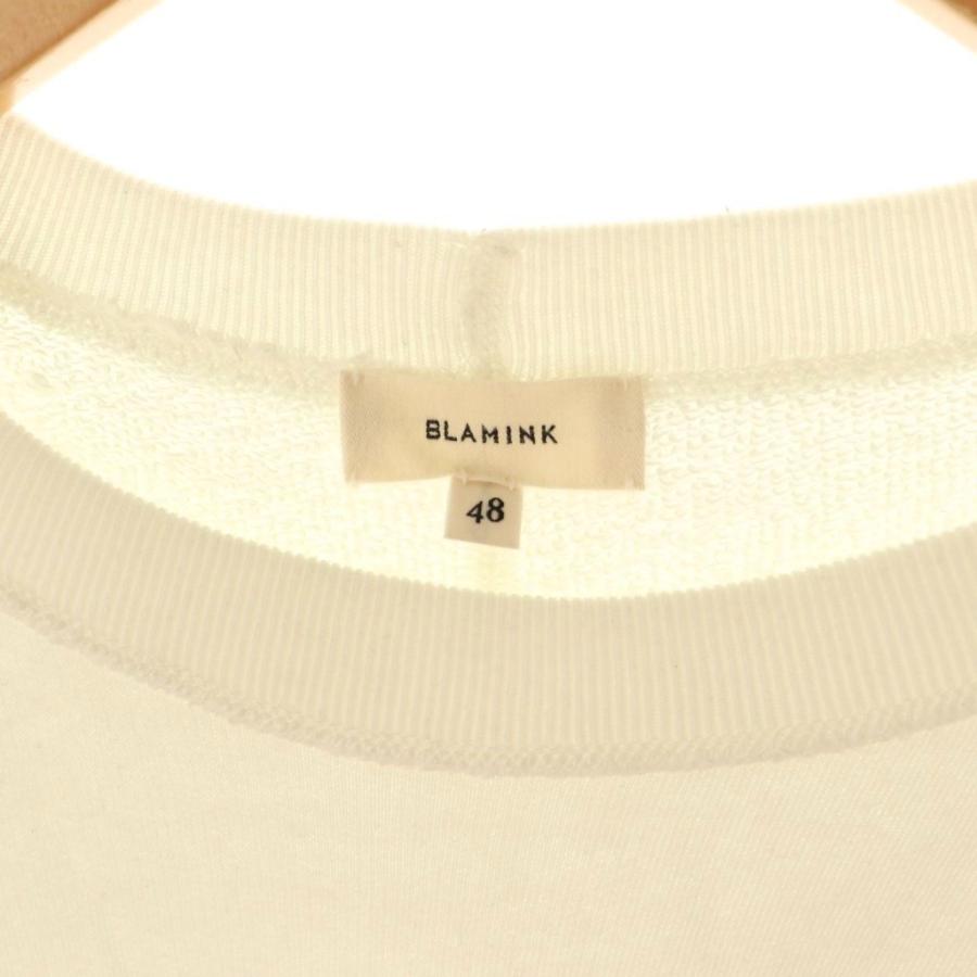 ブラミンク BLAMINK 吊裏毛ロゴロングスリーブプルオーバースウェット 