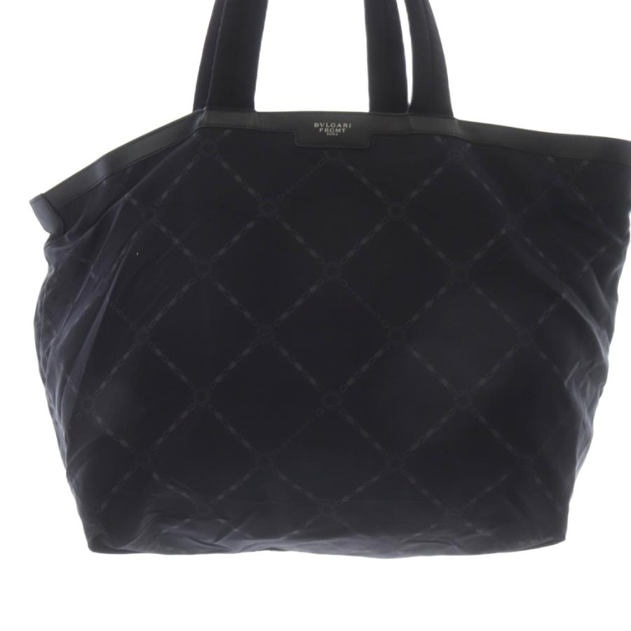 ブルガリ BVLGARI ロゴ総柄2WAYトートバッグ FRGMT ハンドバッグ 紺 ネイビー 黒 ブラック /SR ■SH ■OH メンズ_2