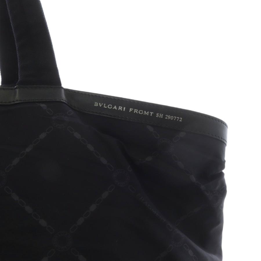 ブルガリ BVLGARI ロゴ総柄2WAYトートバッグ FRGMT ハンドバッグ 紺 ネイビー 黒 ブラック /SR ■SH ■OH メンズ_6