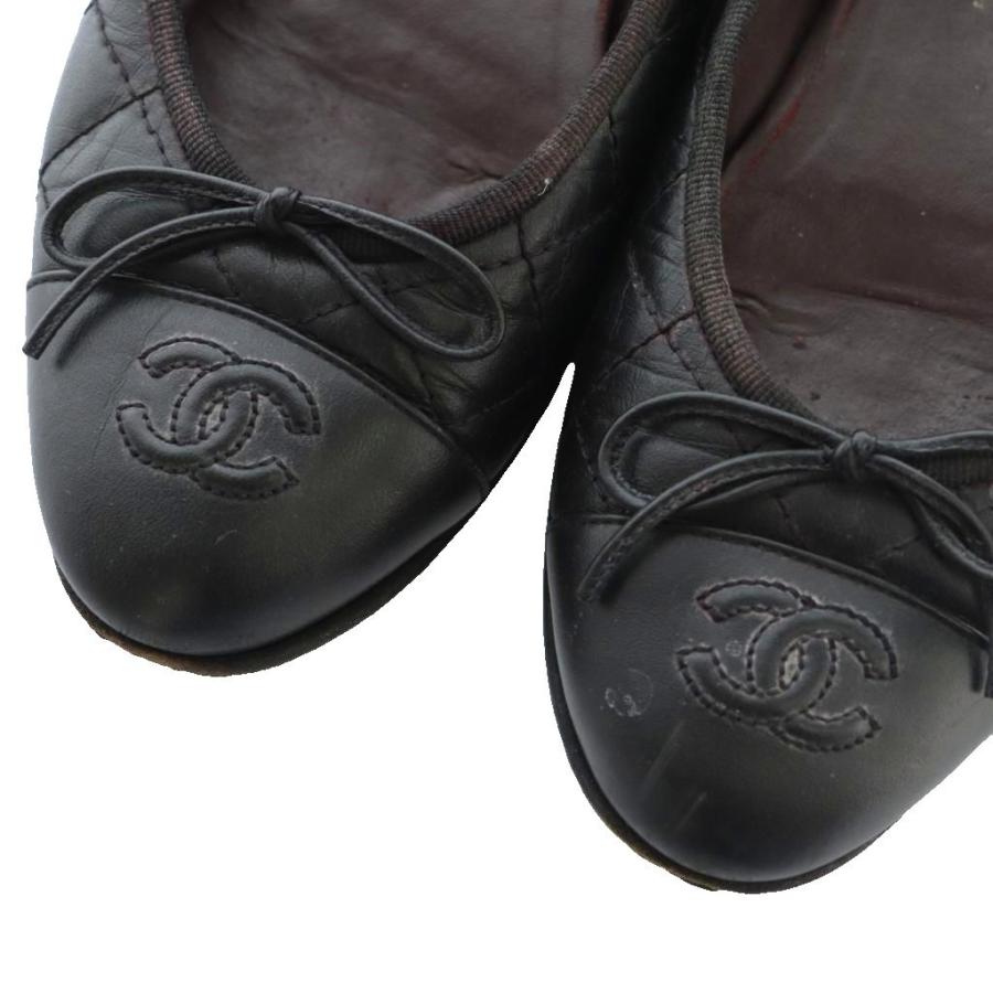 CHANEL（シャネル） バレエシューズ ココマーク 36.5 23.5cm 黒