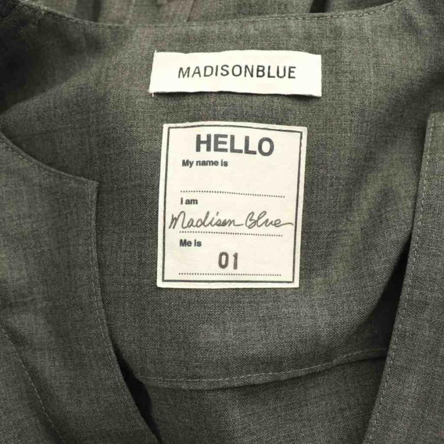 マディソンブルー MADISONBLUE 24SS ウールサキソニーシャツワンピース
