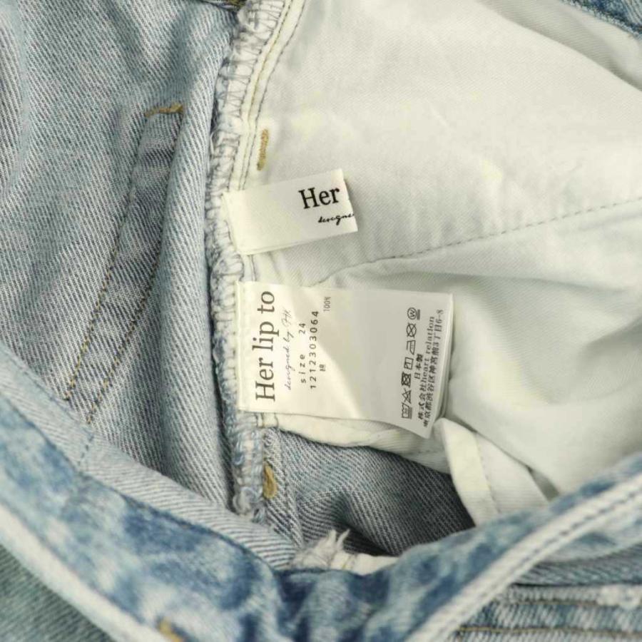 ハーリップトゥ Herlipto Tokyo High Rise Jeans デニムパンツ