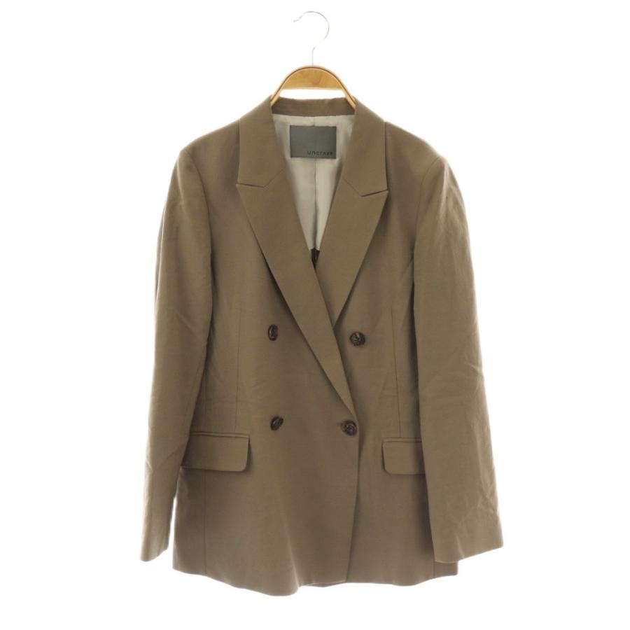 uncrave クリスピーリネンジャケット uncrave（アンクレイヴ） クリスピーリネンテーラードジャケット 0
