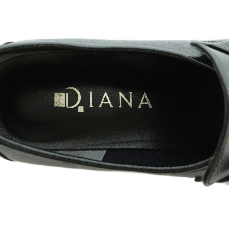 DIANA（ダイアナ） ローファー エナメル 23.0cm 黒 ブラック /MI □OS