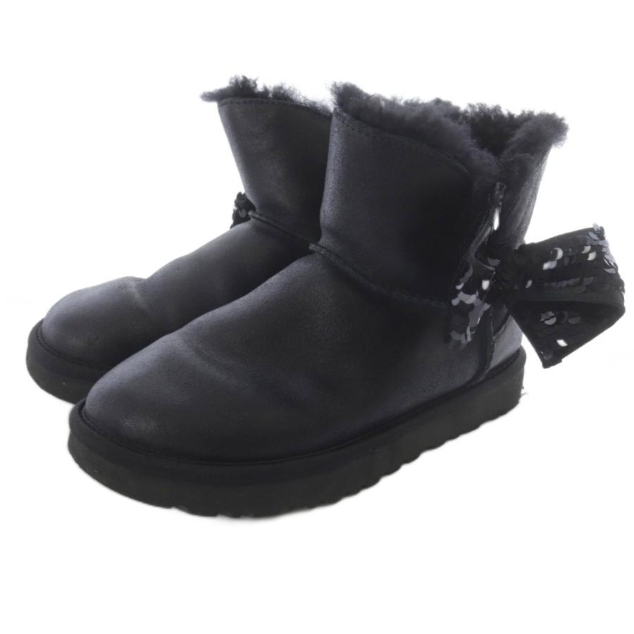 アグ オーストラリア UGG australia レザー ショートムートンブーツ