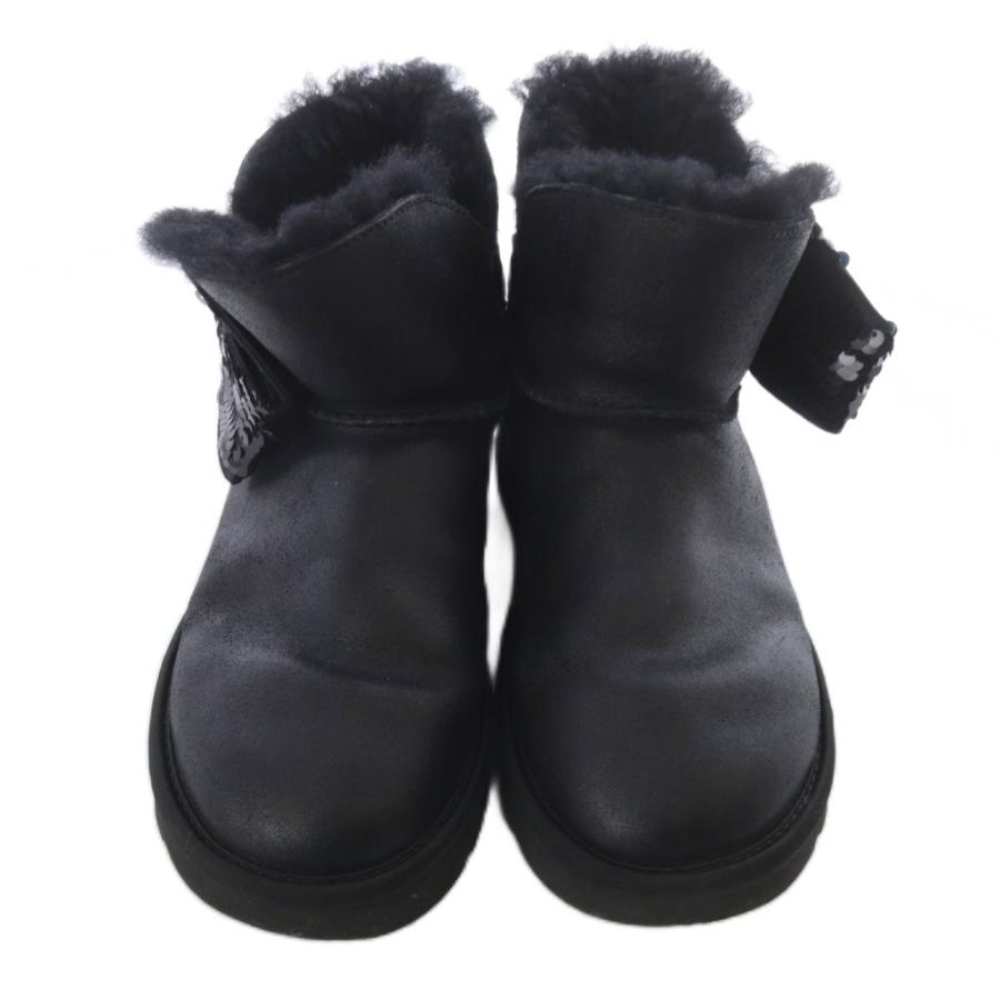 美品！　UGG アグ　ブラック ムートンブーツ　22cm UGG WOMENS CLASSIC SHORT II BLACK アグ ムートンブーツ クラシック