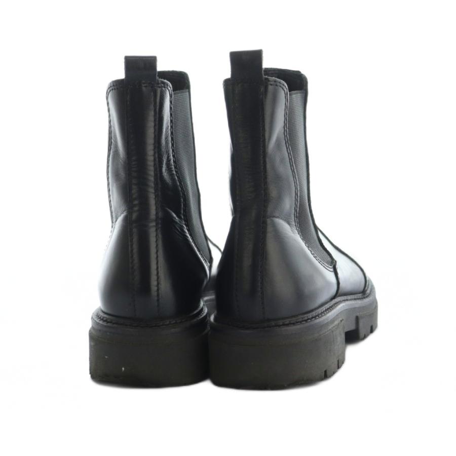 エネス ENESS サイドゴアブーツ ショートブーツ 37 23.5cm 黒 ブラック