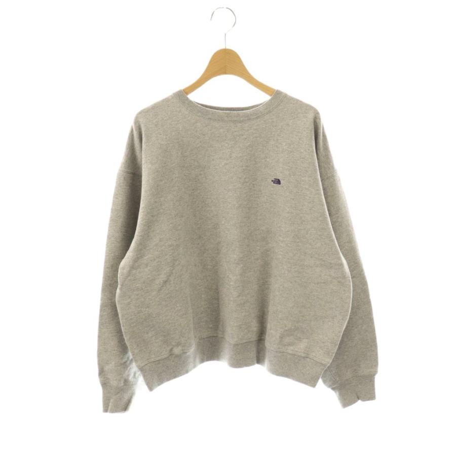 【日本製】ノースフェイス パープルレーベル NT6303N 灰×紫ロゴ M〜L ノースフェイス パープルレーベル PURPLE LABEL NT6303N 10oz Mountain