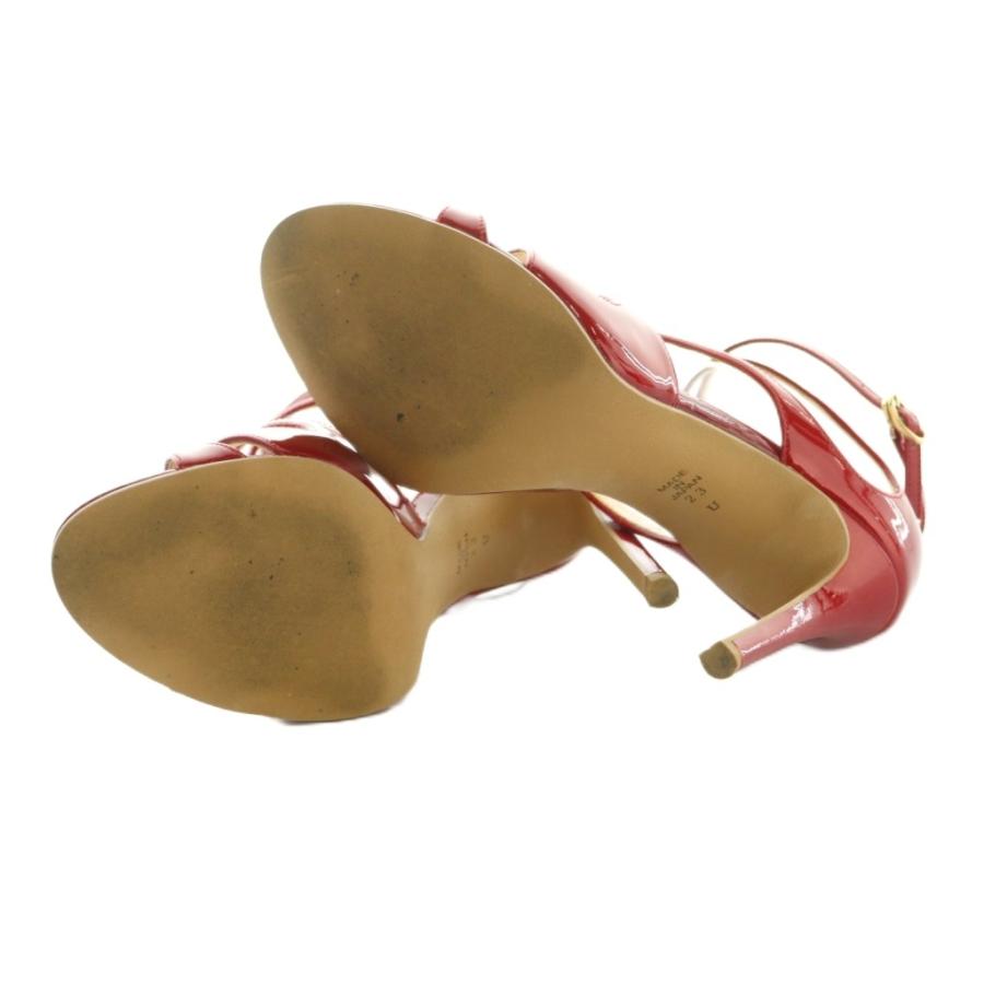 DIANA（ダイアナ） サンダル エナメル ストラップ ハイヒール 23.0cm