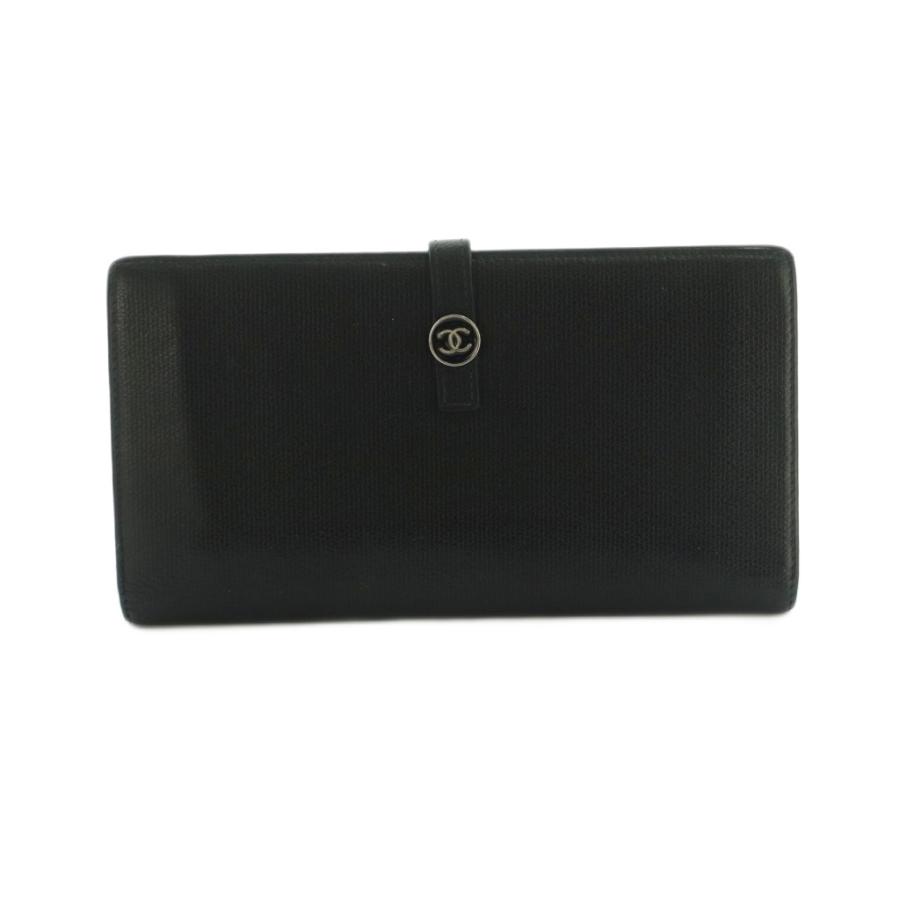 CHANEL(シャネル) 長財布 ココボタン 黒 レザー 【公式通販】