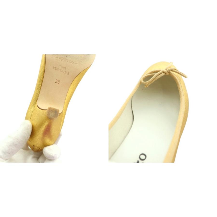 レペット Repetto バレエシューズ 36 金色 ゴールドカラー /SS □OS