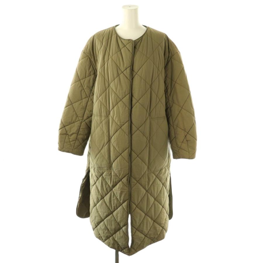 【極上美品】HERMESマルジェラ期エンブロイダリーキルティングコートカーキ 極上美品】HERMESマルジェラ期エンブロイダリーキルティングコート