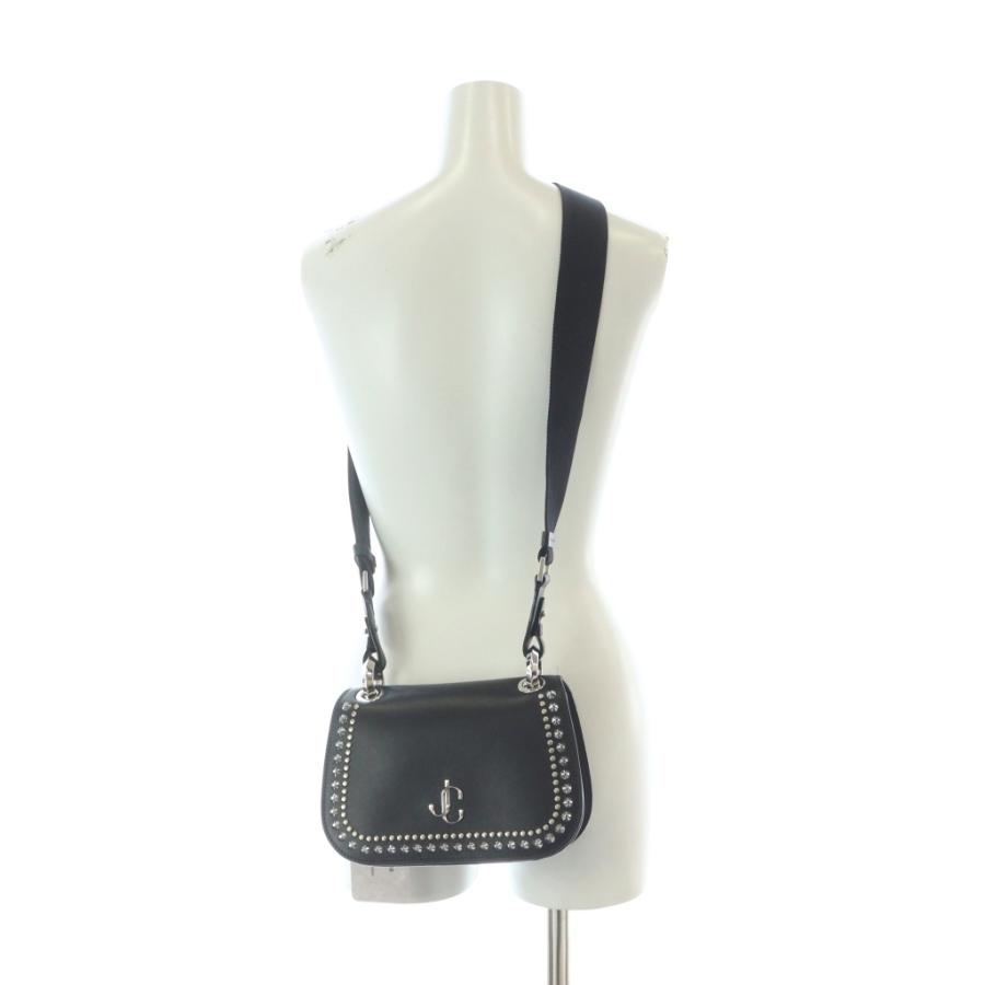 ジミーチュウ JIMMY CHOO VARENNE ヴァレンヌ クロスボディ S レザー スタッズ ショルダーバッグ 黒 ブラック /RI ■OS レディース_5