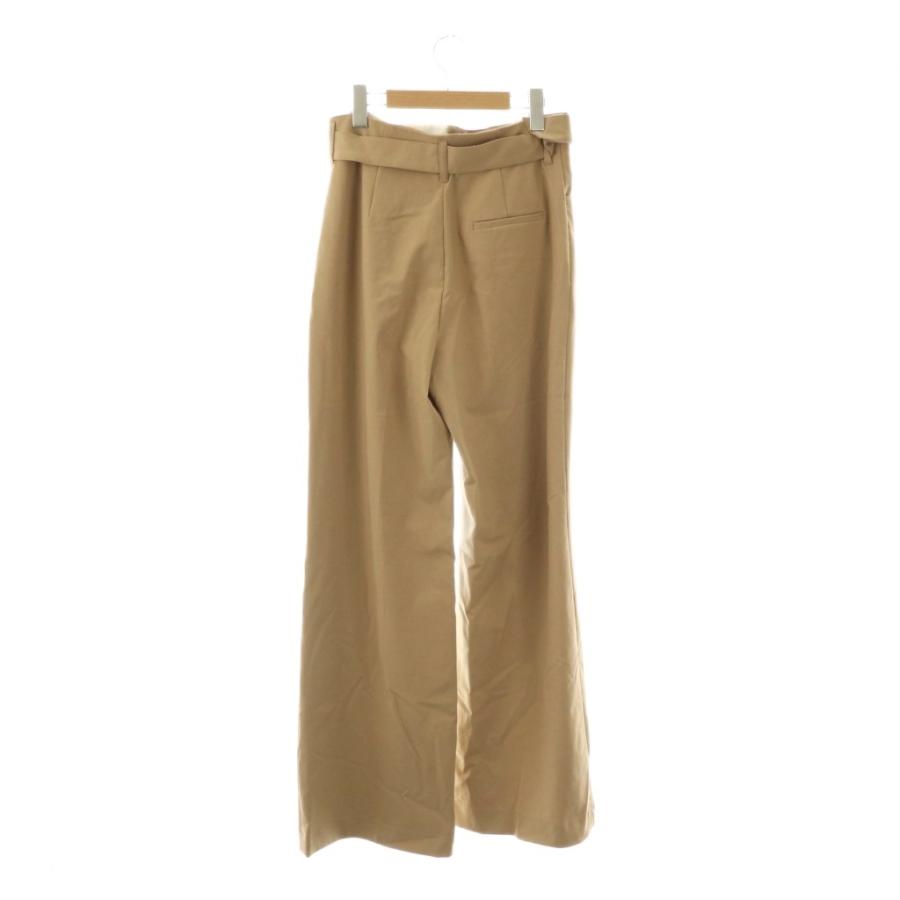 ZARA（ザラ） 未使用品 ベルト付き ワイドパンツ M キャメルベージュ