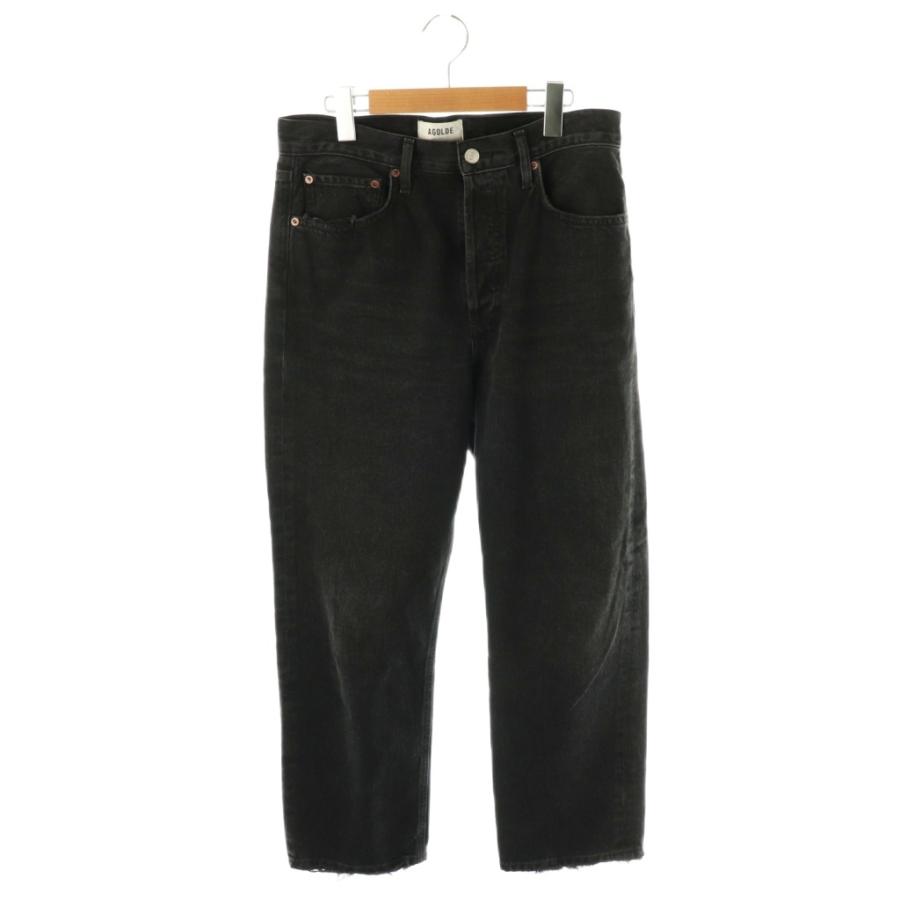 【中古】エーゴールドイー AGOLDE 90S CROP デニムパンツ 27 黒 ブラック A173E-1157 /AB ■OS レディース エーゴールドイー AGOLDE 90S CROP デニムパンツ 27 黒 ブラック A173E