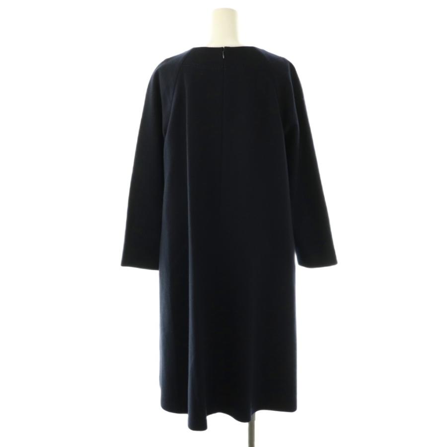 アドーア ADORE ウールスムース2Aラインワンピース 長袖 ロング 38