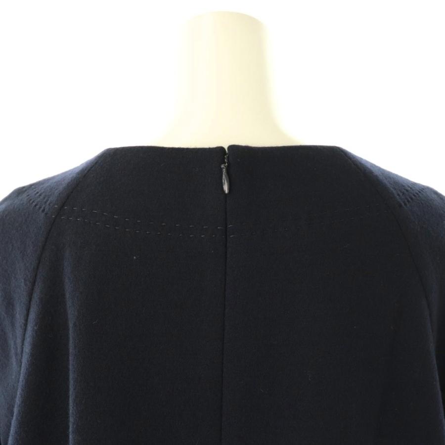 アドーア ADORE ウールスムース2Aラインワンピース 長袖 ロング 38