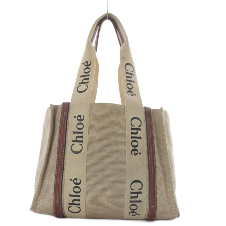 Chloé トートバッグ ベージュ メルカリ市終了後値上げ予定 Chloe（クロエ） ウッディ トートバッグ Woody Tote Bag キャンバス