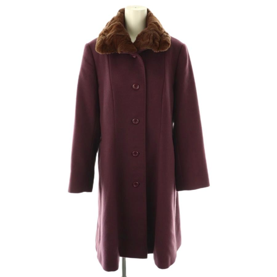 超美品　レリアン ウールロングコート XL LL レッド 金ボタン　イタリア製 超美品レリアン ウールロングコート XL LL レッド 金ボタンイタリア製