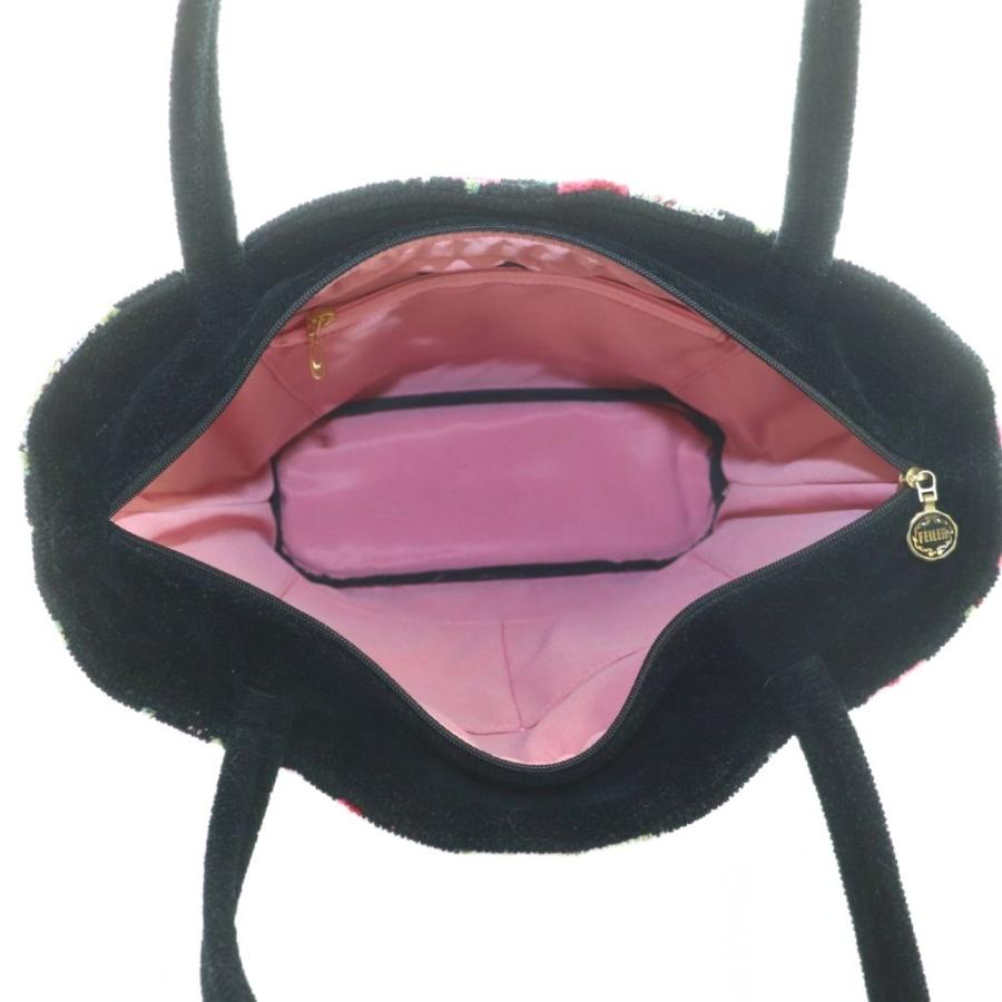 フェイラー FEILER マイディアリー トートバッグ 花柄 黒 ブラック