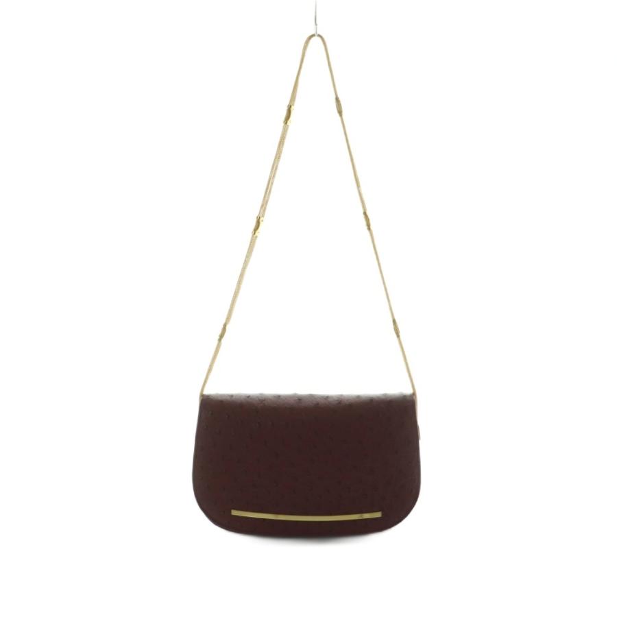 コンテス Comtesse ハンドバッグ オーストリッチレザー フラップ