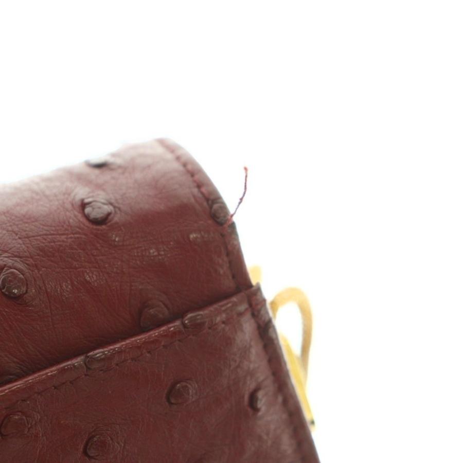 コンテス Comtesse ハンドバッグ オーストリッチレザー フラップ