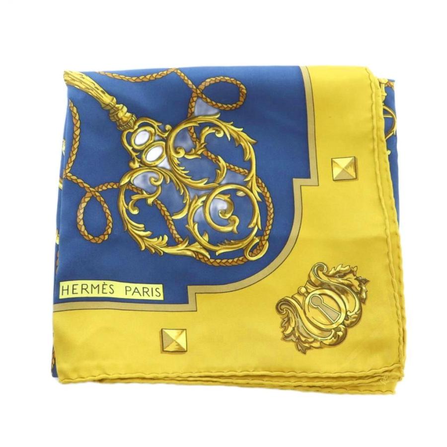 HERMES（エルメス） HERMES LES CLES カレ90 スカーフ シルク 総柄