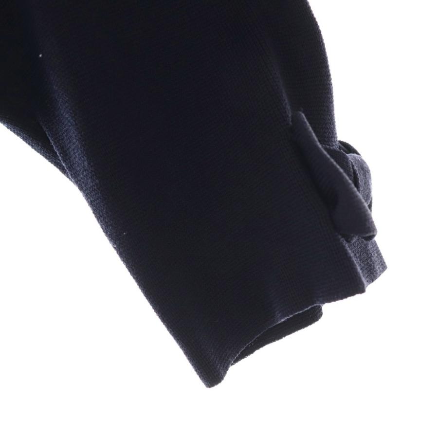 エムズグレイシー M'S GRACY リボン 刺繍ワンピース 五分袖 ロング 40